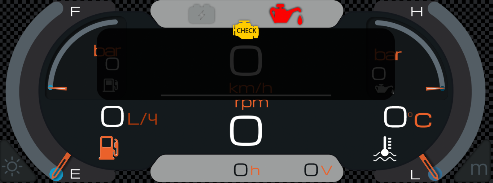 Dash-6.8 diagnostics screen